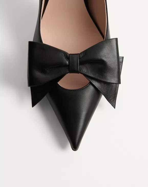 Valentino Bowow Pump In Kidskin 100Mm - Image 3